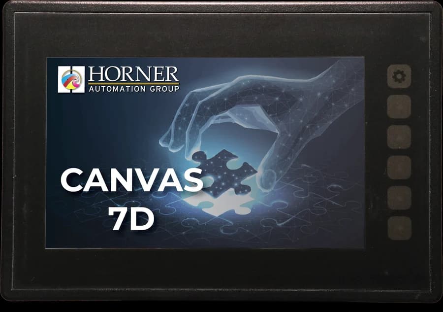 Horner Canvas 7D controller with 7-inch colour touchscreen